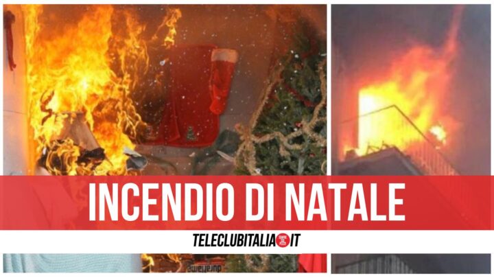 incendio presepe lioni