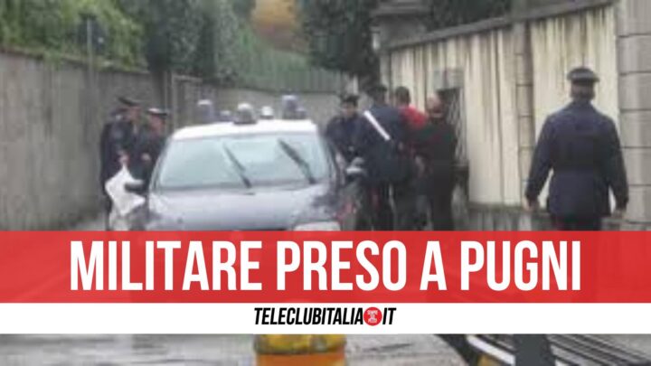 ladro auto prende a pugni carabiniere