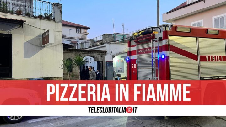 giugliano incendio pizzeria delorian