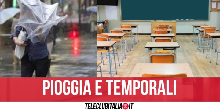 Campania, è ancora allerta meteo: la decisione su scuole e parchi pubblici