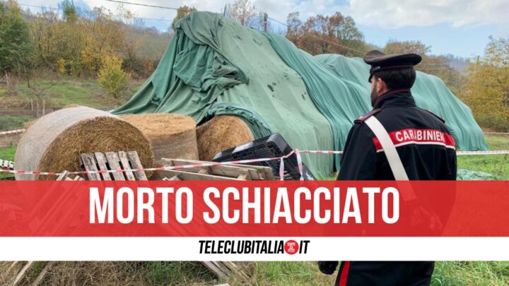 albanella morto schiacciato balla di fieno 58 anni