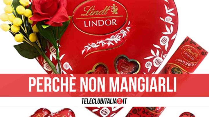 cioccolatini lindt ritirati