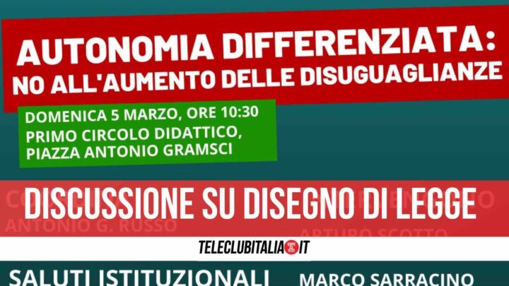 convegno autonomia differenziata giugliano