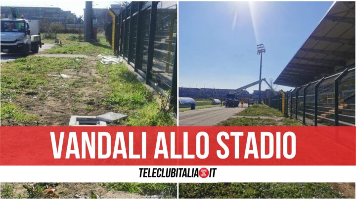 vandali stadio de cristofaro giugliano