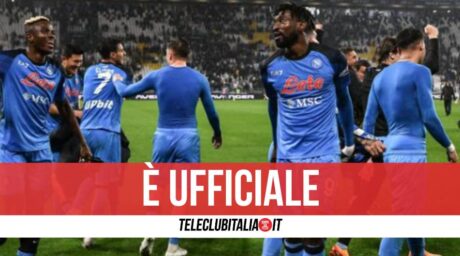 ufficiale napoli salernitana domenica 30 aprile