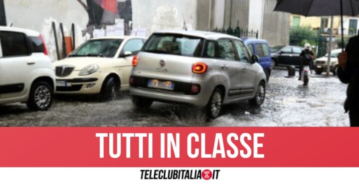 Allerta meteo, a Napoli le scuole restano aperte in tutta la città