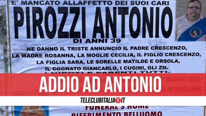 antonio pirozzi morto 39 anni giugliano