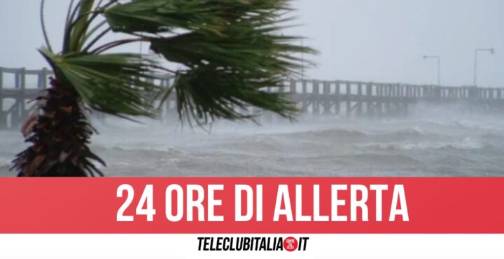 Campania, scatta l'allerta meteo per forti raffiche di vento