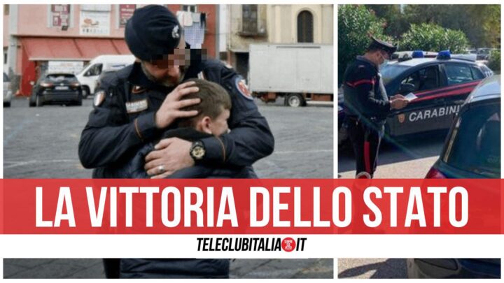 abbraccio carabiniere caivano