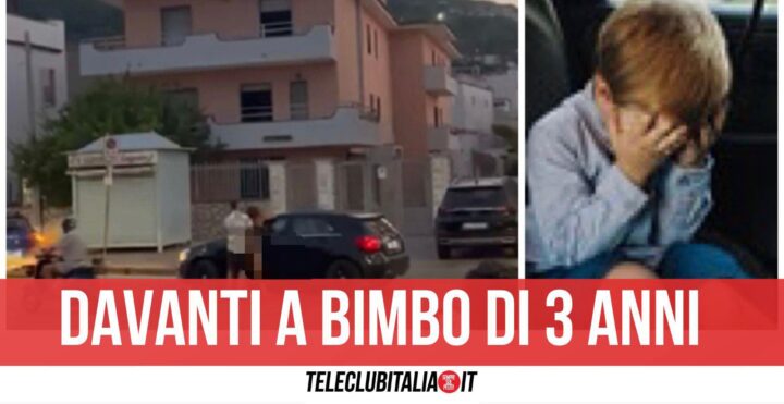 video bacoli denunciati bimbo 3 anni