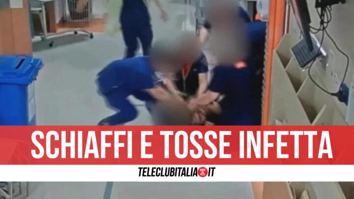 acerra clinica dei fiori covid aggredita infermiera