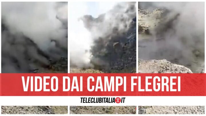 campi flegrei filmato tik tok solfatara