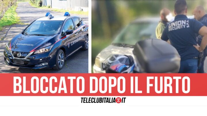 Castel Volturno, ladro in fuga bloccato dalla Union Security