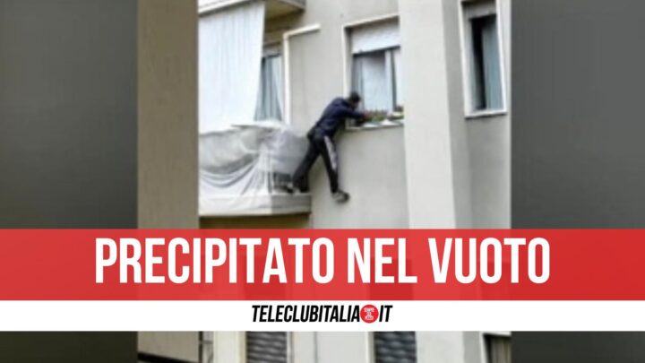 ladro precipitato morto caserta