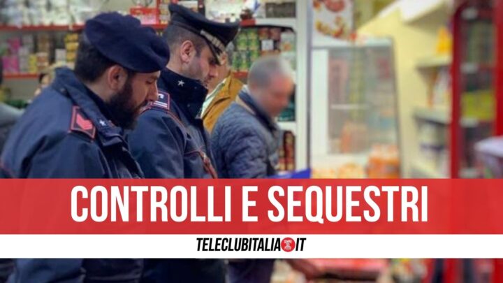 Blitz di carabinieri, polizia e finanza a Napoli: sequestrati 100 chili di cibo "fuorilegge"