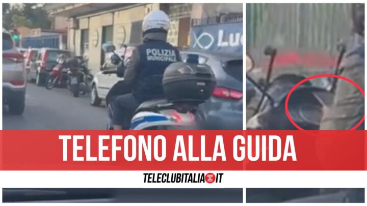 telefono alla guida napoli polizia municipale