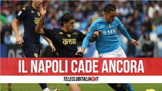 Piove sul bagnato al Maradona, l'Empoli batte il Napoli e inguaia Garcia