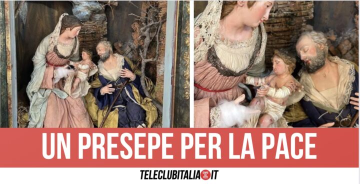 Napoli, Gesù Bambino e la Madonna feriti sul presepe: "Basta alle guerre"