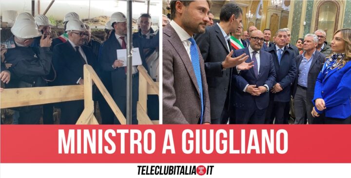 Ministro Sangiuliano in visita a Giugliano: "Sarò qui tutti i mesi per il Santuario dell'Annunziata"