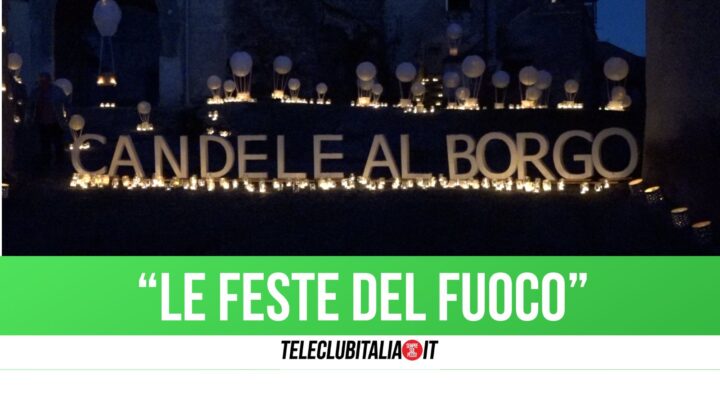 "Le feste del fuoco", a Castel Morrone successo per "Candele al Borgo"