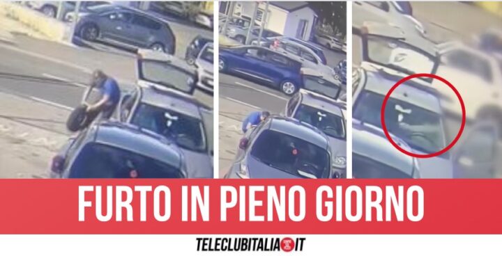 Giugliano, sciacallo in azione: porta via borsello mentre vittima cambia lo pneumatico