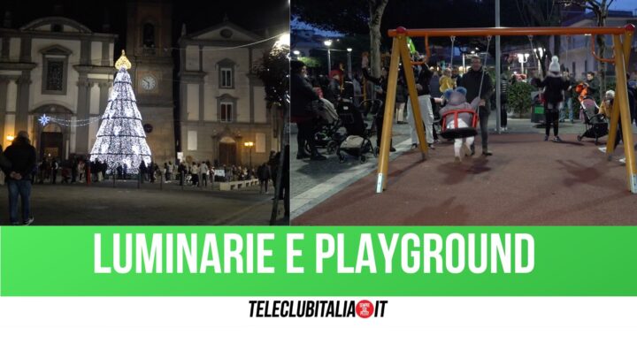 Accensione dell'albero e inaugurazione Playground a Giugliano