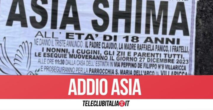 Giugliano e Villaricca in lutto, addio ad Asia: aveva 18 anni