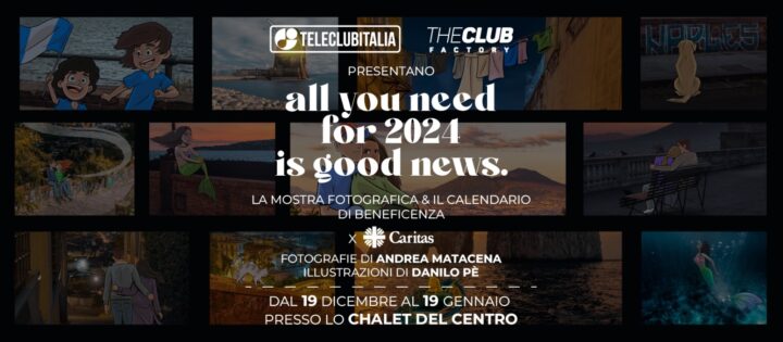 Torna il calendario benefico di Teleclubitalia e The Club Factory a sostegno della Caritas