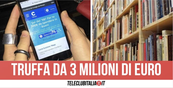 Bonus cultura, convertiti in denaro oltre 6mila voucher in una libreria di Ercolano: 4 nei guai