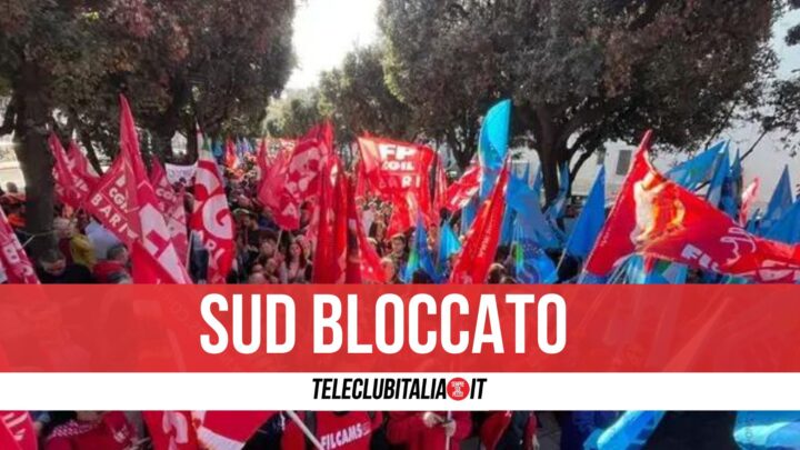 Venerdì di scioperi, dai treni al personale Cgil e Uil: in 30mila in corteo a Napoli