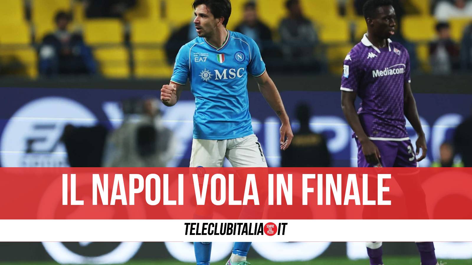 Il Napoli batte la Fiorentina 3-0 e vola in finale di Supercoppa