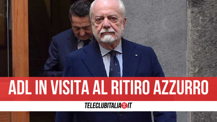 ADL al Grand Hotel, il presidente in visita al ritiro degli azzurri alla vigilia del derby