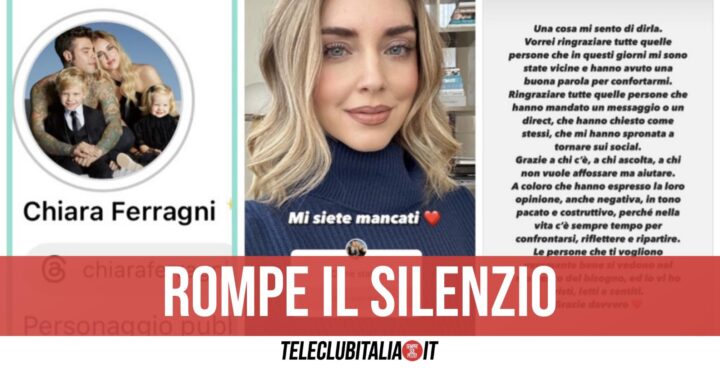 chiara ferragni rompe il silenzio stories instagram