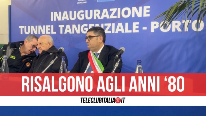 Apertura tunnel pozzuoli, de luca: "I lavori sono stati un calvario"