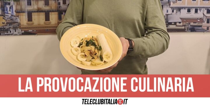 Dopo la pizza con l'ananas arrivano gli spaghetti con la banana