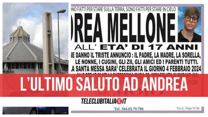 Funerali Andrea Mellone Marano