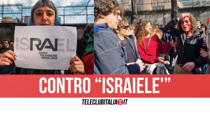 Manifestanti Anti Israele Rai Napoli