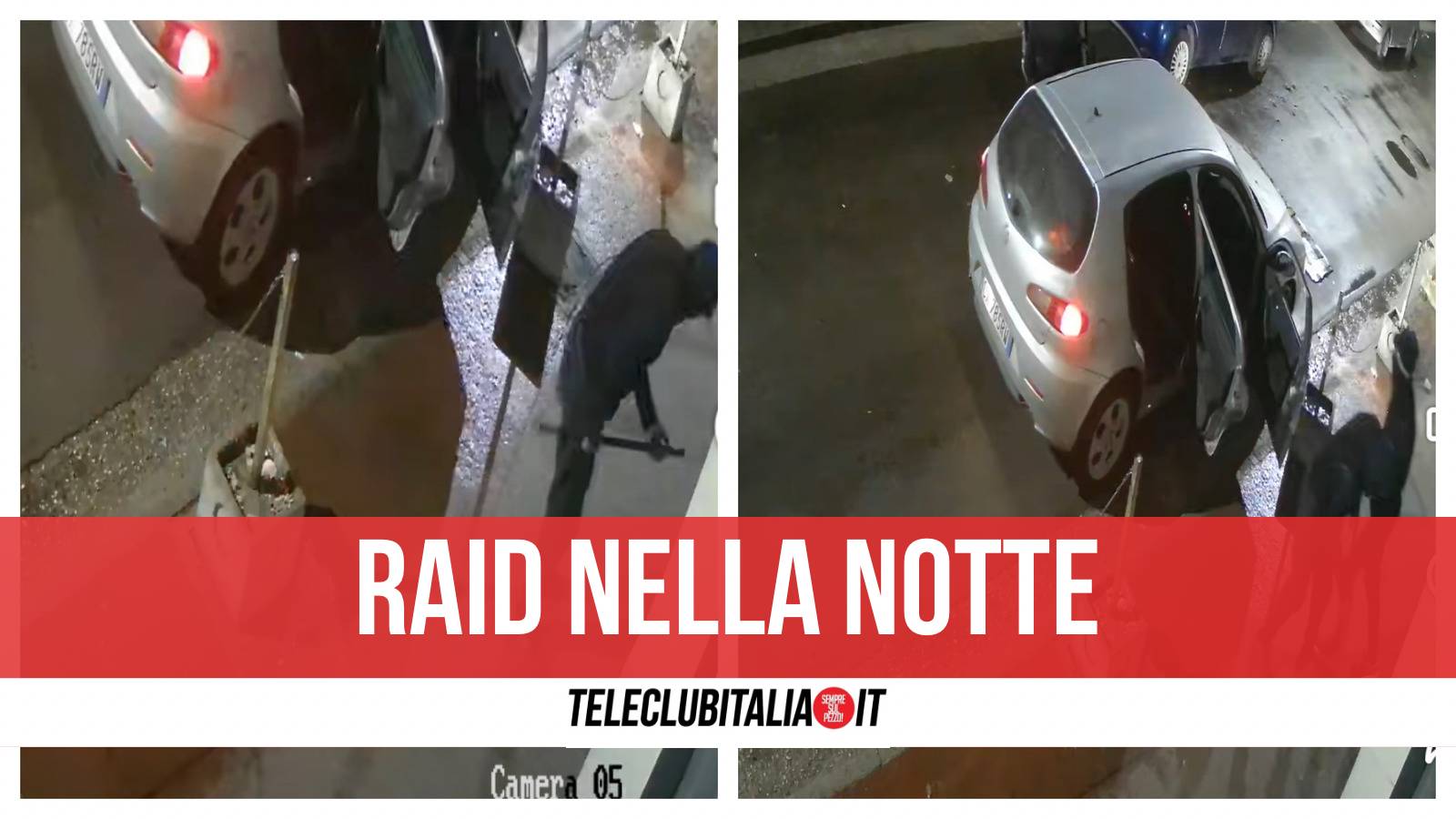 Casacelle Raid Giugliano Video Furto