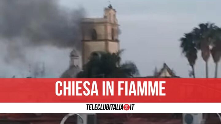 Sant'antimo Chiesa In Fiamme Santo Spirito