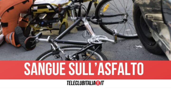 Tragedia in strada nel casertano, auto investe e uccide ciclista