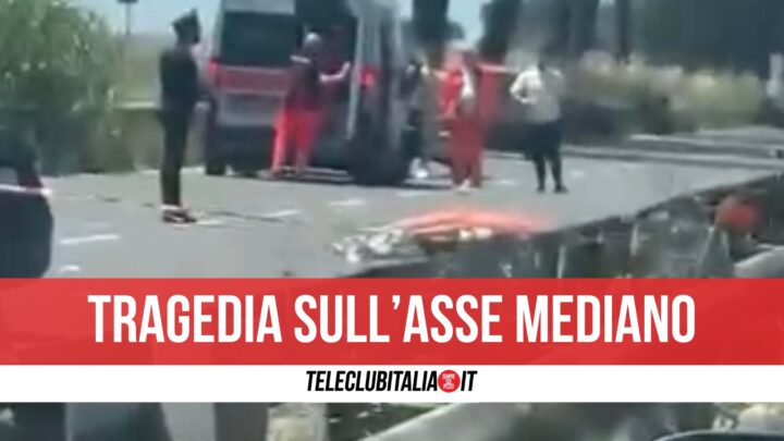 morto incidente asse mediano gloria 24 maggio