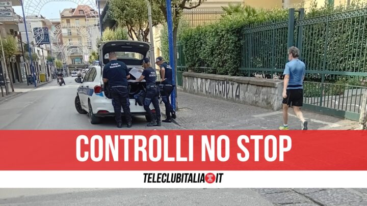 polizia municipale controlli centro giugliano