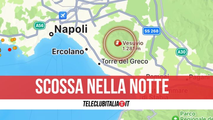 vesuvio scossa ercolano sabato 11 maggio