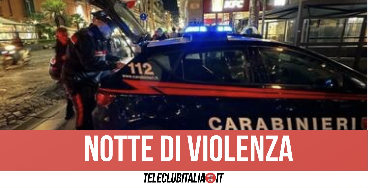 Violenza a Napoli, una persona ferita in una rissa e due colpite durante una rapina