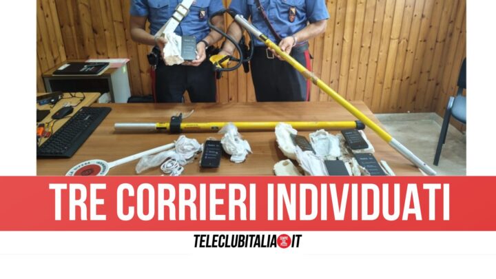 Sequestrati Cellulari E Fionda Gigante Vicino Al Carcere Di Carinola