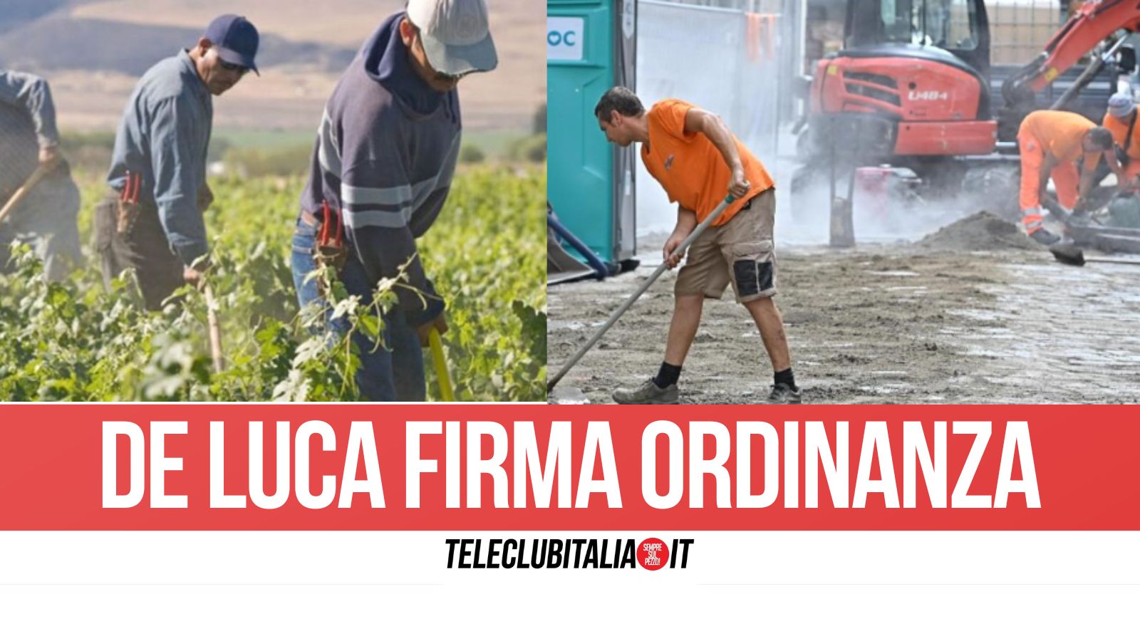 Campania, stop al lavoro nelle ore più calde: arriva l'ordinanza della Regione