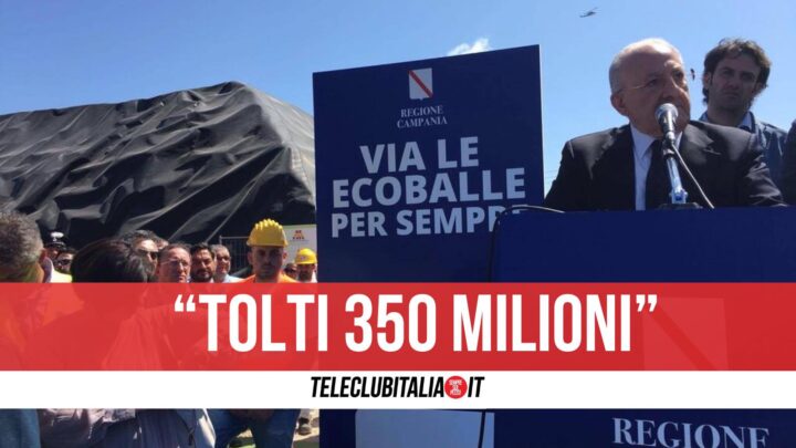 Ecoballe 350 Milioni De Luca Tolti Governo Bagnoli Fondi Sviluppo E Coesione