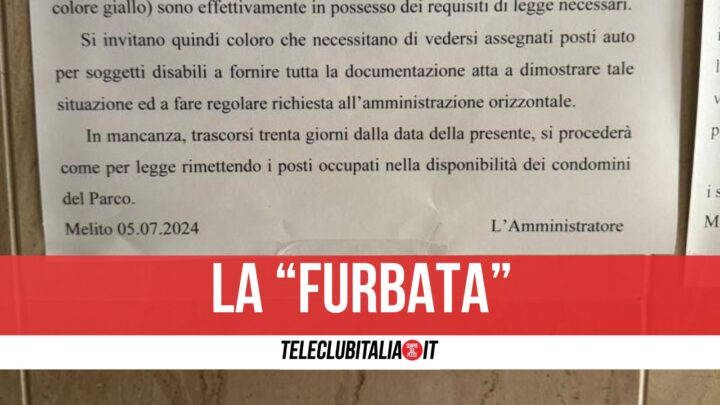 Melito Posti Disabili Furbata