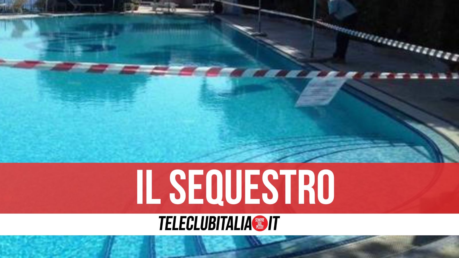 Giugliano, blitz della Polizia Locale: sotto chiave una piscina e un locale 