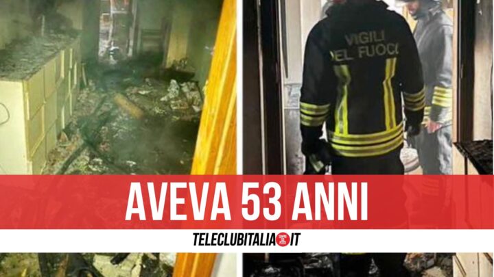 Morto Uomo Incendio Chiaia